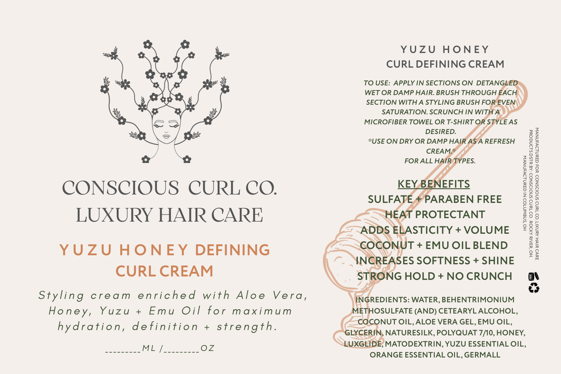 Yuzu Honey Defining Curl Cream