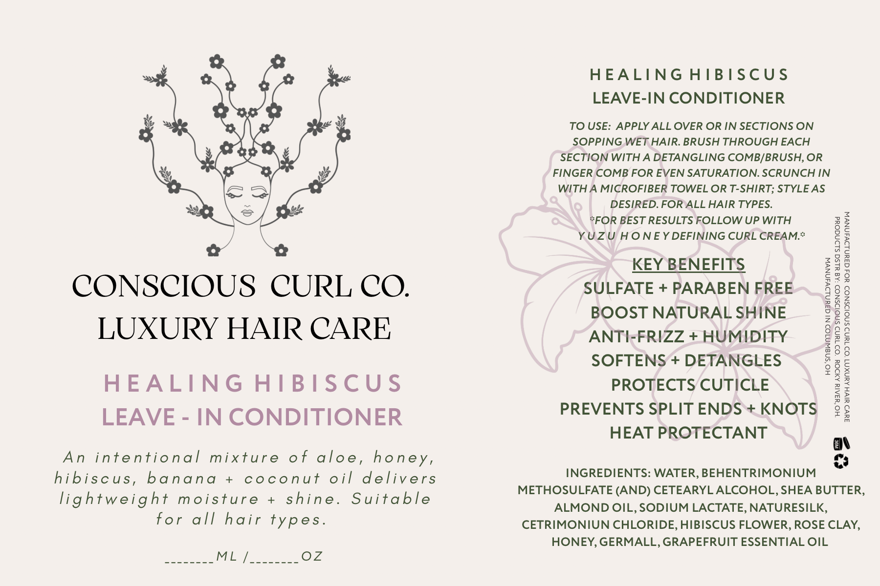 Healing Hibiscus Leave-In Conditioner