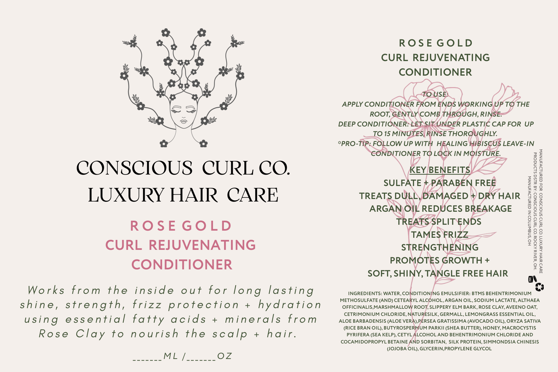 Rose Gold Curl Rejuvenating Conditioner